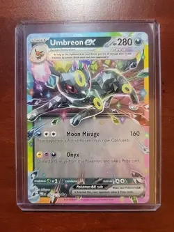 Pokemon TCG Umbreon EX 60/131 Double Rare Holo Prismatic Evolutions NM - Image 1