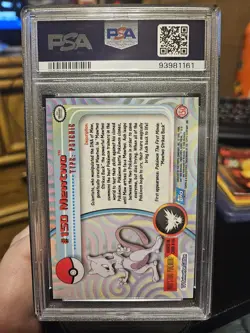 PSA 9 MINT Mewtwo 2000 Topps TV Animation Series 3 Silver Foil #150 Pokemon Card - Image 2