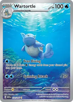 Wartortle 171/165 Pokemon 151 Illustration Rare Pokemon Card NM - Image 1