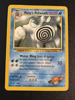 MISTY'S POLIWRATH 31/132 R GYM HEROES POKEMON UNLIMITED MP - Image 1