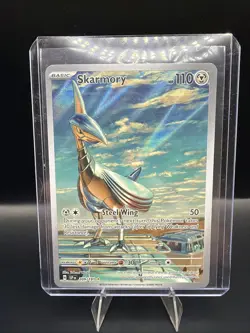 Pokemon TCG Skarmory 209/191 Surging Sparks Illustration Rare Holo - Image 1