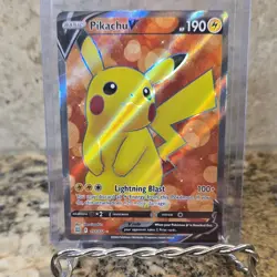 Pokemon Pikachu V SWSH063 Sword & Shield Promo Holo 190 HP English - Image 1