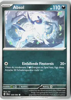 Absol 030/064 Common Shrouded Fable Pokemon - Image 1
