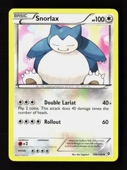 Snorlax 109/149 Uncommon Boundaries Crossed Pokemon Near Mint - Image 1