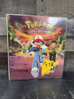 1999 Nintendo Original Pokemon Card Game 3-ring Binder Ash, Friends (CP3014916) - Image 1
