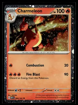 Pokemon TCG Charmeleon [Cosmos Holo] #5 Pokemon Scarlet & Violet 151 - Image 1