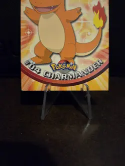 Charmander #04 1999 Topps Pokemon TV Animation Series 1 Non Holo Vintage Blue 🌟 - Image 3