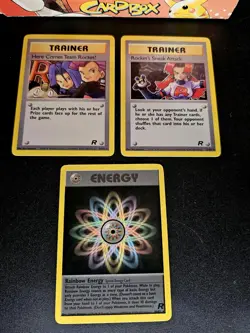 Complete Original Pokemon Vintage Team Rocket Set Com/UC LP/NM WOTC Incl 3 Rares - Image 3