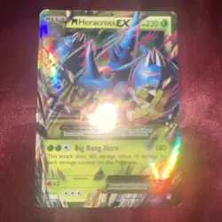 Pokemon TCG M Heracross EX 112/111 Furious Fists Holo Card 2014 secret rare - Image 1