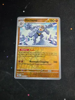 Machamp 068/165 Rare 151 Pokemon Reverse Holo NM - Image 1