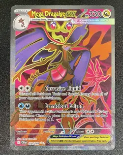 Mega Dragalge ex 104/086 Ultra Rare Full Art- Chaos Rising NEW NM Pokemon TCG - Image 1