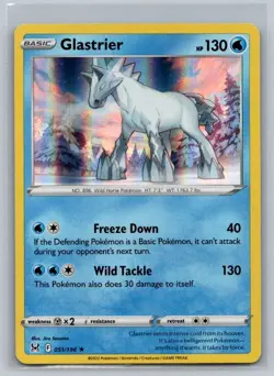 Glastrier 051/196 Holo Rare Lost Origin Pokemon Holo Near Mint - Image 1