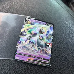 2021 Pokemon SWSH #111 Galarian Rapidash V Black Star Promo Mint - Image 2