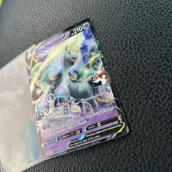 2021 Pokemon SWSH #111 Galarian Rapidash V Black Star Promo Mint - Image 3