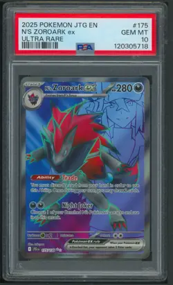 Pokemon SV Journey Together N’s Zoroark ex Full Art 175/159 PSA 10 - Image 1