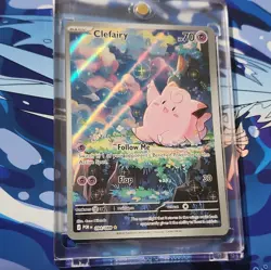 Pokemon Clefairy Illustration Rare Holo Sv09 Journey Together ENG 094/088 - Image 1