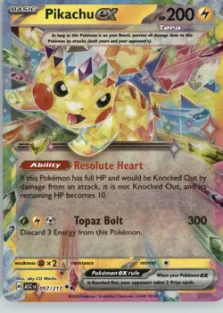 Pikachu ex 057/191 Double Rare Surging Sparks Pokemon Near Mint - Image 1