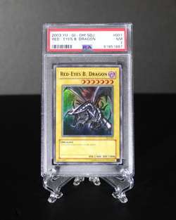 2003 Yu-Gi-Oh SDJ Red-Eyes B. Dragon #SDJ-001 PSA 7 NM Joey Starter Deck - Image 1