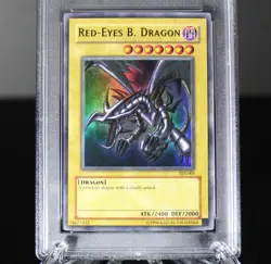 2003 Yu-Gi-Oh SDJ Red-Eyes B. Dragon #SDJ-001 PSA 7 NM Joey Starter Deck - Image 2