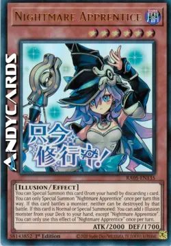 NIGHTMARE APPRENTICE (Apprendista Incubo) • Ultra R • RA05 EN135 • 1Ed • Yugioh! - Image 1