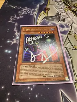 Toon Summoned Skull MRL-073 Magic Ruler Signed By Pegasus! - Image 1