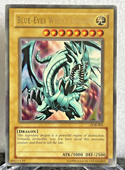 Blue-Eyes White Dragon LOB-001 Ultra Rare Unlimited MP - Image 1