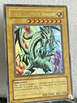Blue-Eyes White Dragon LOB-001 Ultra Rare Unlimited MP - Image 3