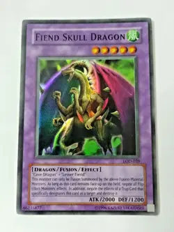 Yu-Gi-Oh Fiend Skull Dragon Legacy of Darkness HOLO LOD-039 Unlimited Super Rare - Image 1