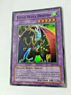 Yu-Gi-Oh Fiend Skull Dragon Legacy of Darkness HOLO LOD-039 Unlimited Super Rare - Image 2