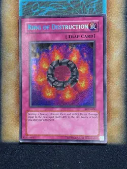 Yugioh Ring Of Destruction PGD-000 Secret Rare MP - Image 1