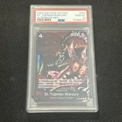 One Piece St. Topman Warcury Alternate Art Op13-089 Psa 10 Gem Mint - Image 1