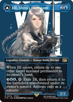 Jill, Shiva's Dominant (Borderless) -Foil Near Mint MTG - Image 1