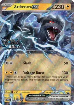 Zekrom ex (Black Bolt Stamped) 034/086 Miscellaneous Cards & Products Holo NM - Image 1