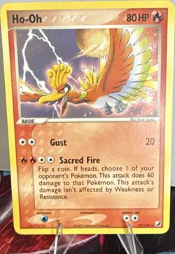 Ho-Oh EX Unseen Forces Rare Regular 27/115 Basic HP80 English Pokemon Card - Image 1