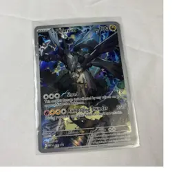 Pokemon N's Zekrom Full Art Promo Card MEP 037 HP130 Shred Rampaging Thunder - Image 1