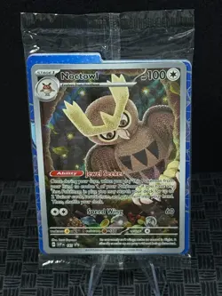 Noctowl 141 Sv: Scarlet & Violet SEALED Stellar Crown Promo Card Holo - Image 1