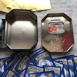 Pokemon Lot Tins, Cards, Foil Gold Cards Pokemon - Image 5