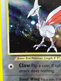 Pokemon Neo Genesis 2000 Skarmory #13/111 Holo Rare WOTC TCG Card HUGE SWIRL NM - Image 4