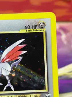 Pokemon Neo Genesis 2000 Skarmory #13/111 Holo Rare WOTC TCG Card HUGE SWIRL NM - Image 5
