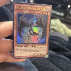 BLACKWING Shura the Blue Flame YU-GI-OH Foil 1st Edit. Trading Card LC5D-EN114 - Image 1
