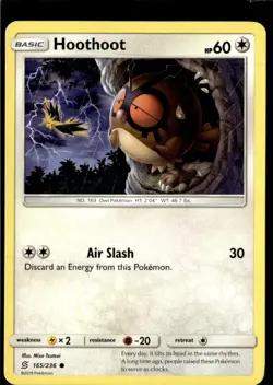 Pokemon Hoothoot 165/236 Unified Minds Non Holo Common 2 Card Lot - Image 1