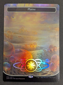 MTG Card - 1x Plains (235) - Unfinity - NM - Full Art Foil - Magic The Gathering - Image 1