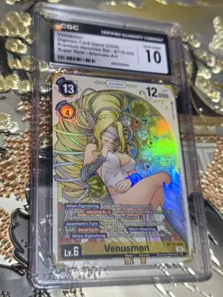 Venusmon Digimon Card Game (2024) Premium Heroines Set - BT10-042 CGC 10 - Image 1