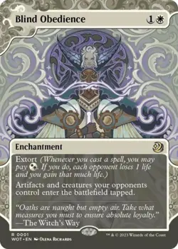 ~ Blind Obedience ~ NM ~ Wilds of Eldraine: Enchanting Tales ~ MTG ~ - Image 1