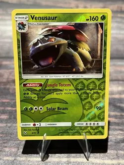 Venusaur 3/73 Reverse Holo Shining Legends Pokemon Card - Image 1