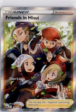 Pokemon 148/159 Friends in Hisui Full Art Crown Zenith Trading Card TCG - Image 2