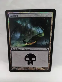 Foil Magic The Gathering Swamp 257 Innistrad Trading Card - Image 1