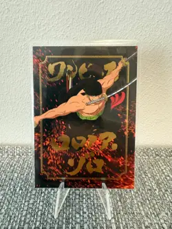 Roronoa Zoro One Piece Panini Treasure Box Card Collection Power Card - Image 1
