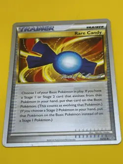POKEMON TRAINER CARDS ( 5 ) Holon Mentor, Rare Candy, Mr. Fuji, Amulet Coin & N - Image 4