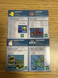 1999 Hasbro Toy Wishes Magazine RARE Pokemon Trading Card Set Of 4 - Image 2